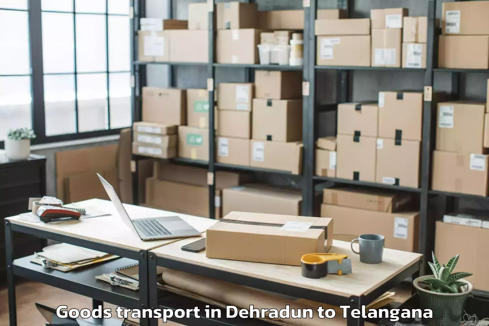 Discover Dehradun to Jogipet Goods Transport